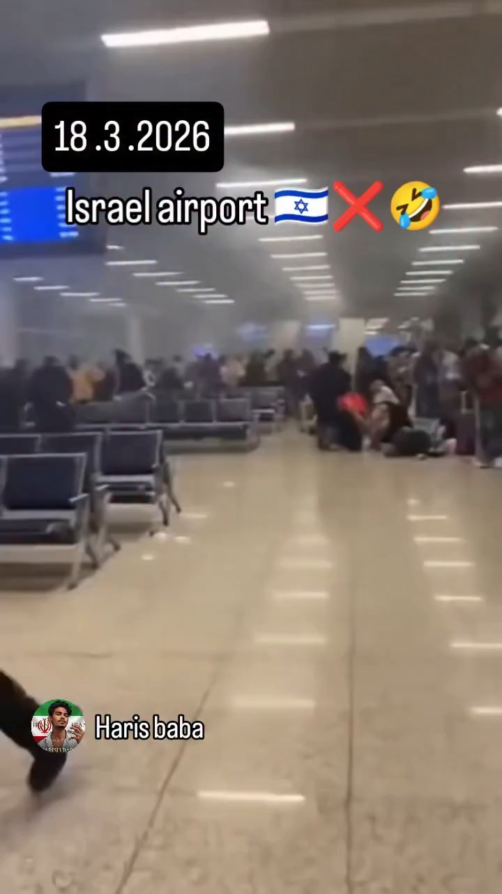 لحظه برخورد موشک ایران به فروردگاه اسرائیل